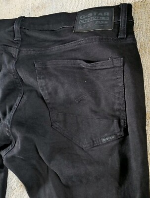 Jeans Homme W36 L32 Correspondance JEAN'S Pantalon Noir HOMME G