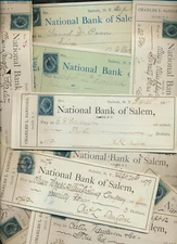 Old USA Vintage Bank Check w/ Revenue Stamp From an Antique Hoard Lot  Gift Idea