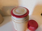 Vintage Thermos Drink Soup Vacuum Jar Model #6202 Red & Tan 1 Pint Wide Mouth — photo 3