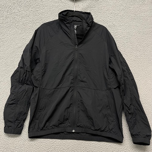Lululemon Jacket Mens L Black Lightweight Stowable Hood Packable Travel