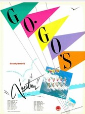 1982 The Go Go's "VACATION" Album Release & Tour Music Industry Promo Reprint Ad