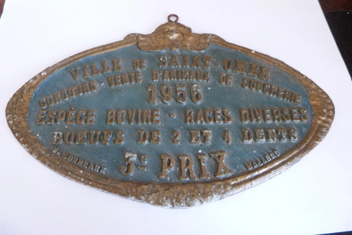 Plaque Concours Agricole À VENDRE! - FR