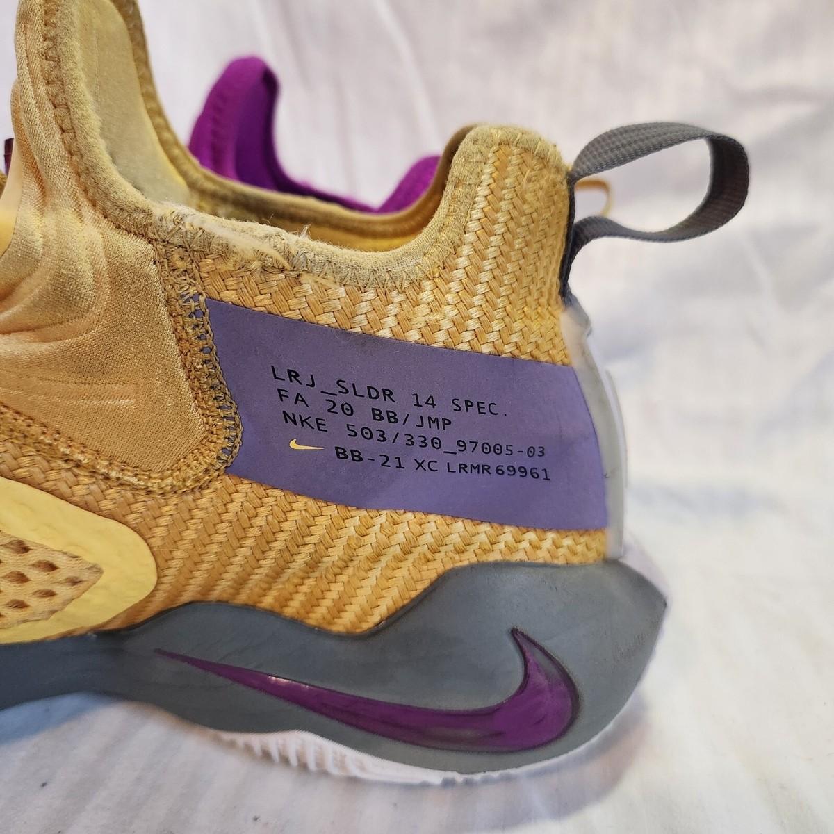 Size 7.5 - Nike LeBron Soldier 14 Lakers for sale online | eBay display picture 2