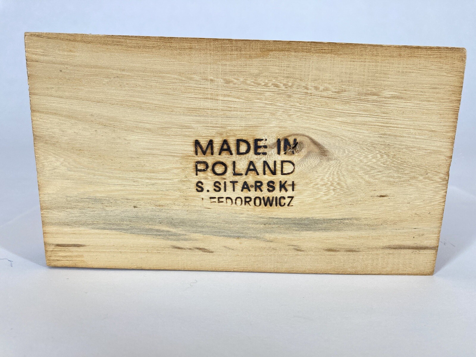 S. Sitarski & J. Fedorowicz Vintage Wooden Nativity Scene Hand Made