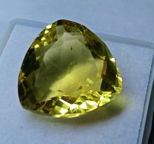 Wonderful Lemon Topaz 13-15Ct Loose Trillion Cut Natural Certified Gemstone