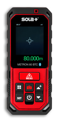 SOLA Laser-Entfernungsmesser METRON 80 BTC  bis 80m BlueTooth & Kamera 71029101
