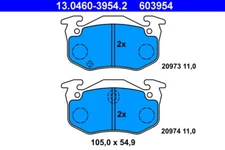 ATE 13.0460-3954.2 BRAKE PAD SET, DISC BRAKE REAR AXLE FOR CITROËN PEUGEO