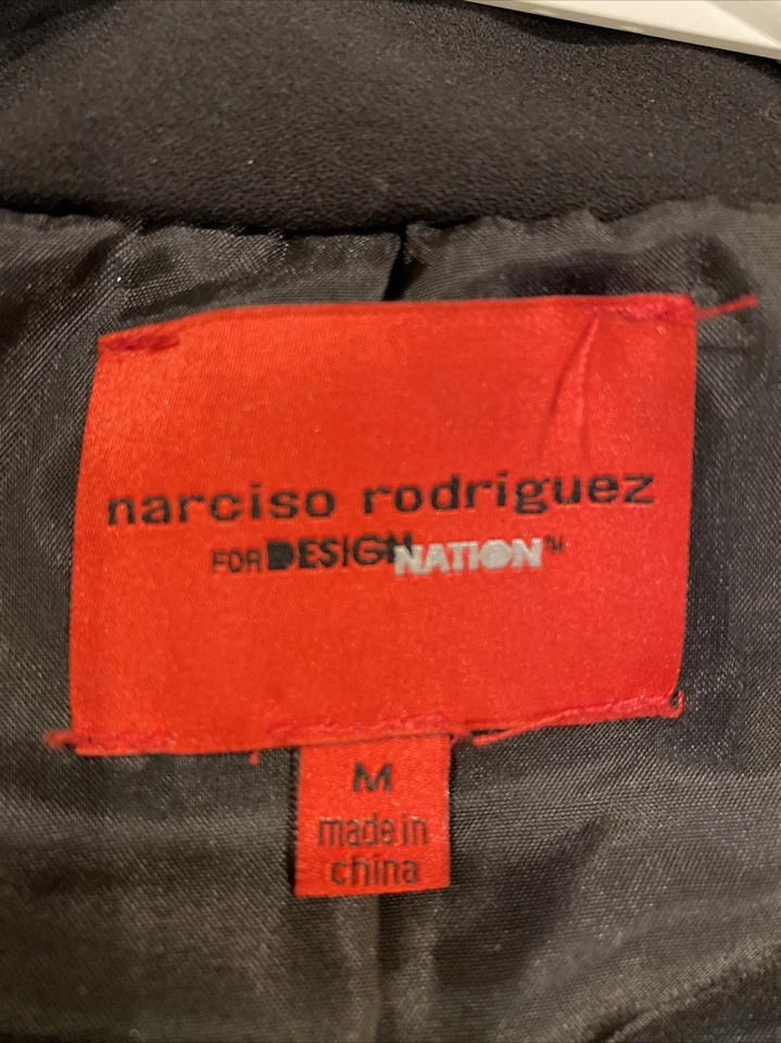 Chaqueta Blazer Narciso Rodriguez Mujer Talla M Negra/Gris con Hilos Metálicos Foto 4 de 4