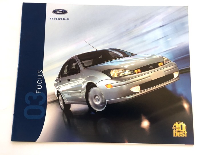 2003 Ford Focus 22-page Original Car Sales Brochure Catalog - ZX3