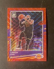 2020-21 Panini Donruss Optic #13 LeBron James Base ASIA T-Mall Red Wave Prizm SP