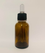 N°104 Flaconi vetro ambrato 30 ml con contagocce a sigillo per oli essenziali