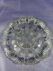 Anchor Hocking Deviled Egg Plate Dish 10” Clear Glass Scalloped Rim Vintage Q2
