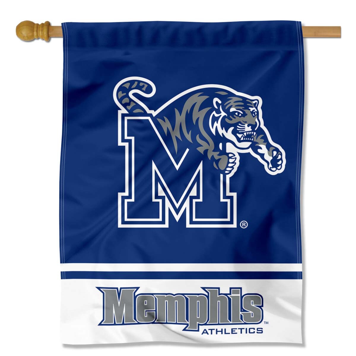 University Of Memphis Tigers Felt Pennant - Officially Licensed NCAA Full Size (12x30 Inches)