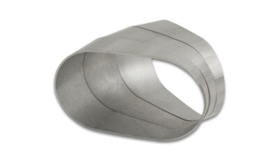 Vibrant Horizontal 304 SS Nominal 3in. Oval / 2.95in. Centerline Radius, 15 degr