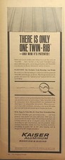 Kaiser Aluminum Oakland CA Roofing Siding Twin-Rib Diamond Vintage Print Ad 1963