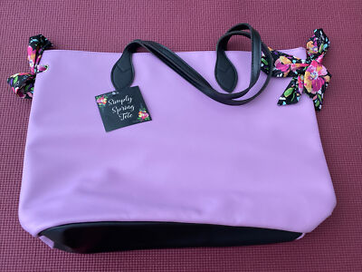 Simply Spring Tote Bag Violet Color Large