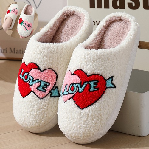 Women's Home Slippers Fashion Plush House Shoes For Valentine's Day - Picture 5 of 12