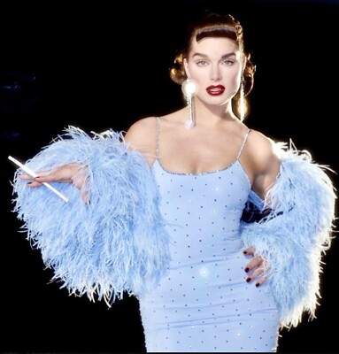 Dolce&Gabbana Vintage S/S 1995 Light Blue Crystal Embellished Mini