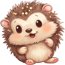 30 Custom Cute Little Hedgehog Personalized Address Labels
