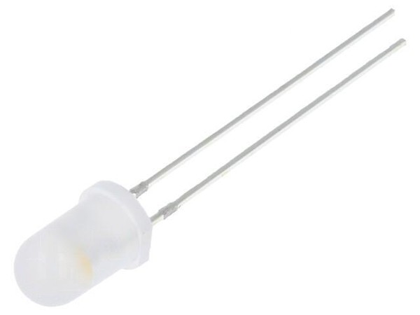 2X OSM5DS5B62A Led 5Mm Warmweiß 1560-2180Mcd 60° 3-5V 20Ma Front: GewöLbt Optosu-image