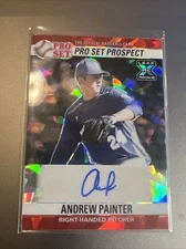2021 Leaf Pro Set Red Cracked Ice Refractor Andrew PAinter Auto