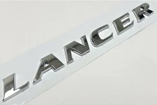 CHROME LANCER EMBLEM REPLACEMENT FOR MITSUBISHI REAR TRUNK NAMEPLATE BADGE DECAL