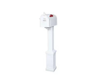 Postal PRO Craftsman Mailbox and Post Kit, White