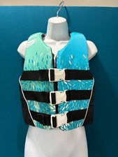 Connelly Adult X-Small Life Vest PFD Type III Ladies Water Skiing Blue Aqua