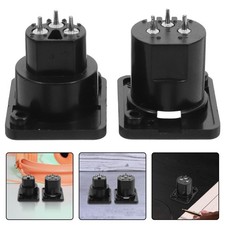 6 Pcs Panel Mount for Microphone Xlr Female Socket 3 Pin Accessory