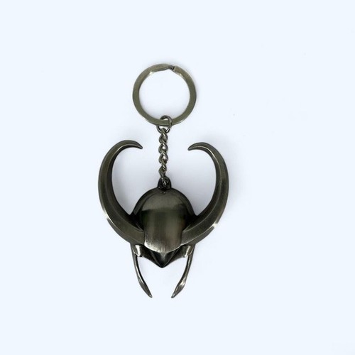 MARVEL LOKI KEYCHAIN SILVER TONED