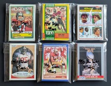 1981-1990 San Francisco 49ers Lots - Topps Montana Young Rice Lott Clark & More
