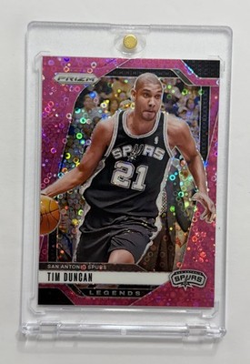 2024-25 Panini Prizm - Legends Tim Duncan #297 Pink Fast Break Prizm /50