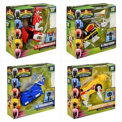 Power Rangers Re-Ignition 4x: Tyrannosaurus, Mastodon, Triceratops, Sabertooth 