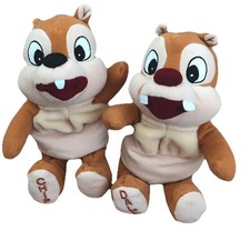 Walt Disney Bean Bag Plush Dolls Chip And Dale About 8  