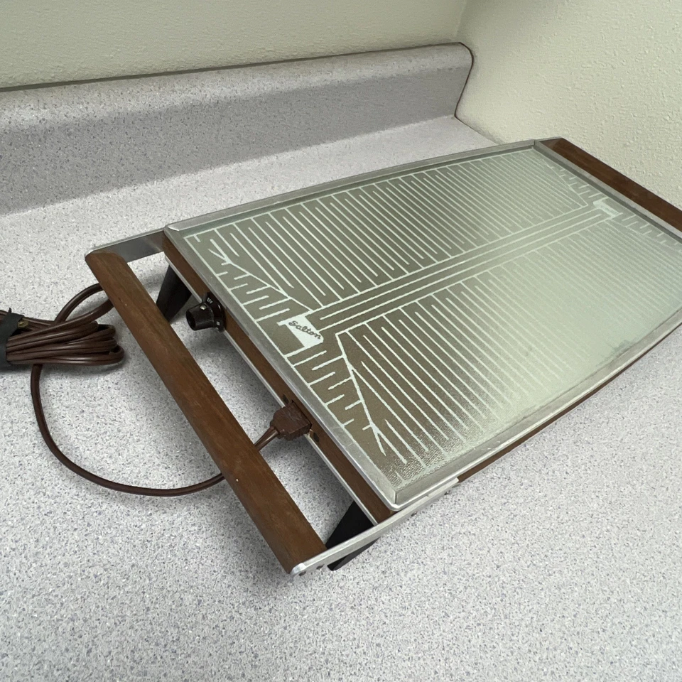 Calentador de alimentos automático ajustable gourmet grande vintage Salton Hotray H-130 Foto 2 de 4