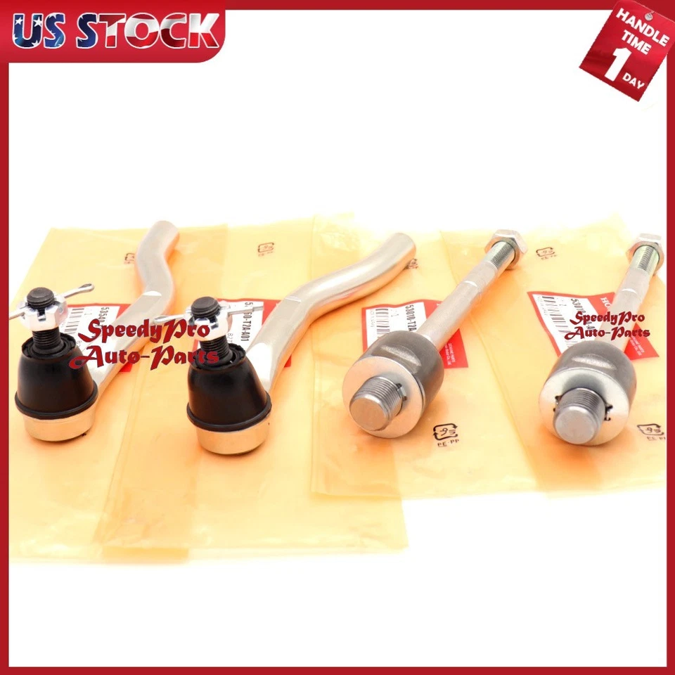 OEM 4 Pcs Outer & Inner Tie Rod End Set For 13-17 Honda Accord 15-20 Acura TLX - Image 3 of 4