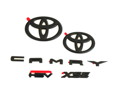#ad NEW OEM TOYOTA 2025 CAMRY HYBRID XSE HEV BLACKOUT EMBLEM OVERLAYS KIT SET $60.95