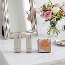 Tatcha 3-Piece Mini Skincare Bundle Dewy Skin Cream x2 Kissu Lip Mask NIB