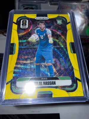 2026 Prizm FIFA World Cup Jalal Hassan RC Yellow Wave Prizm 013/180 Iraq #460