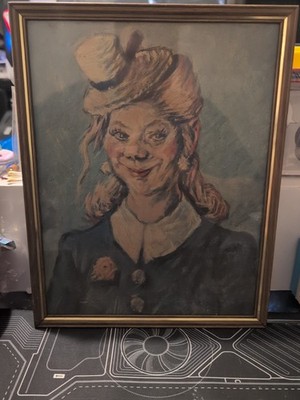 Vintage 1964 Frame The Philosopher s Wife By Henry Major Color Print
