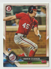 2018 Bowman Baseball #85 Andrew Stevenson RC - Washington Nationals