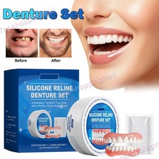 Silicone Reline Denture Set Detachable Reusable Veneers Teeth Dental Decoration
