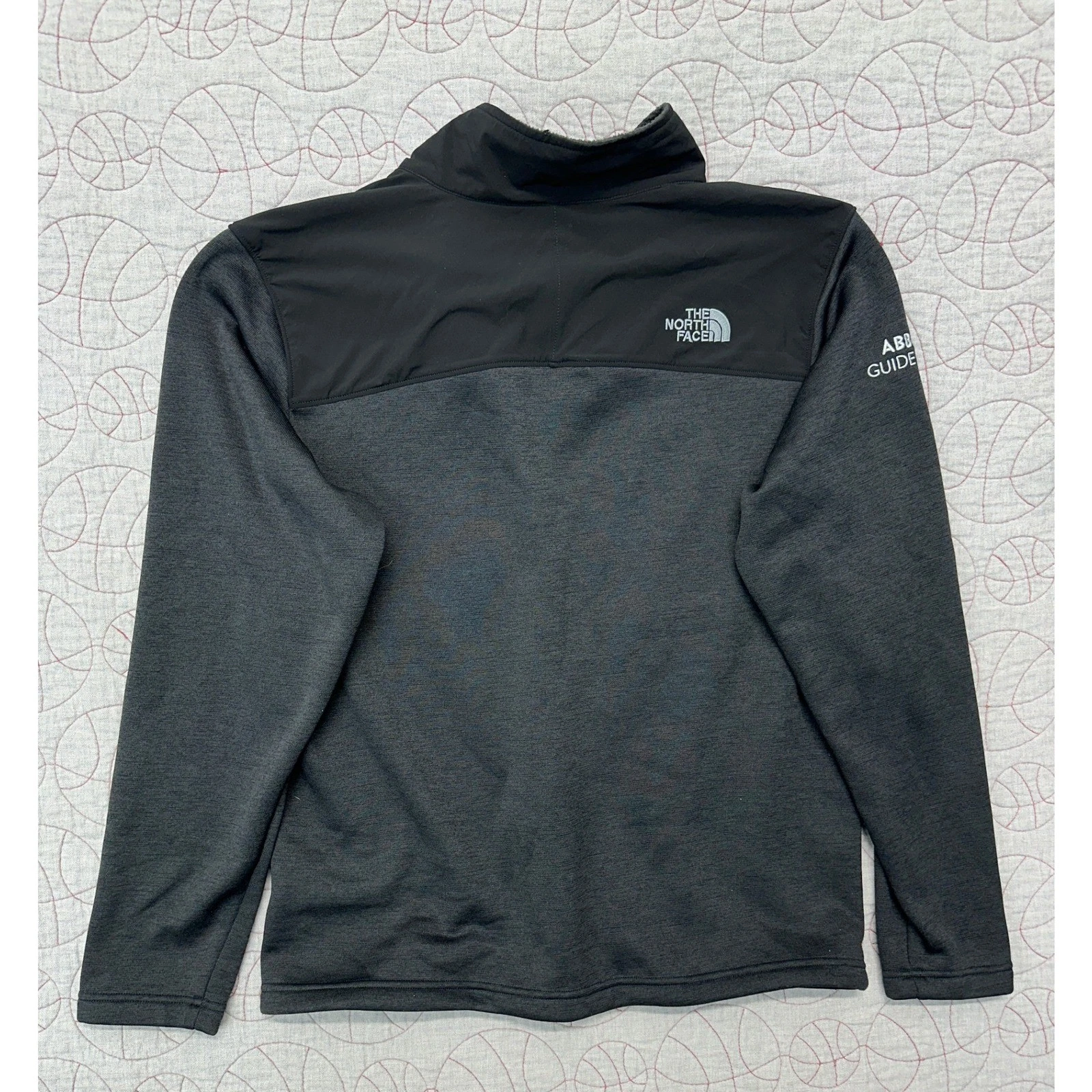 The North Face Full Zip Fleece Gray Black NF0A3LH6 / Mens Large Far North Fleece - product detail image 3