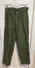 VTG US Military OG 107 Vietnam Fatigue Pants Button Fly Size 28x31