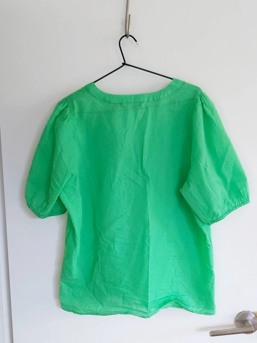 Vero Moda sz L Ladies Green Top 100% Cotton NWOT