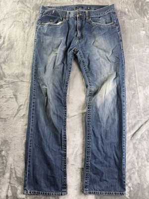 Vintage Marc Ecko Men's Jeans 36x32 Blue Denim M722 Standard Fit Fleur De Lis