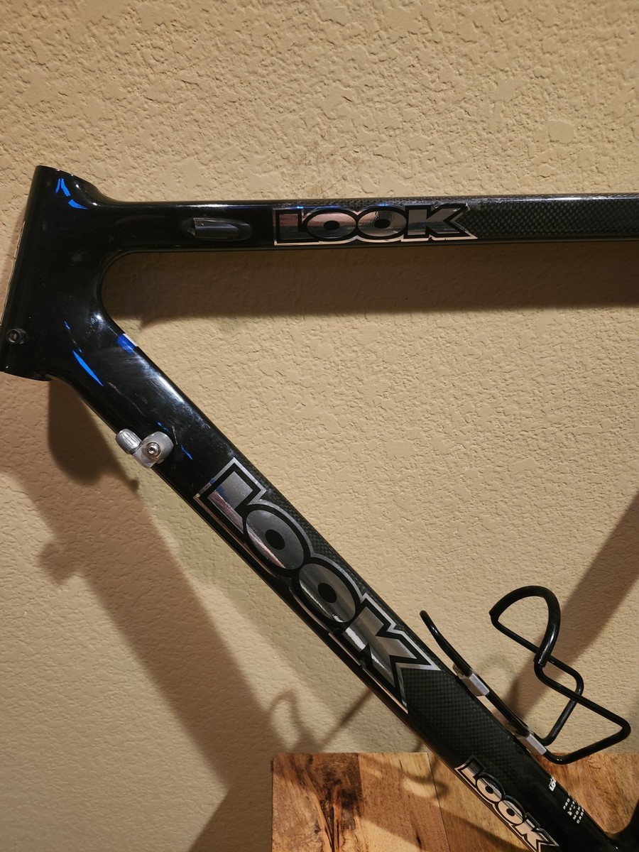 Vintage LOOK KG 386 Carbon Monobloc Road Bike Frame Sz 53 Carbon