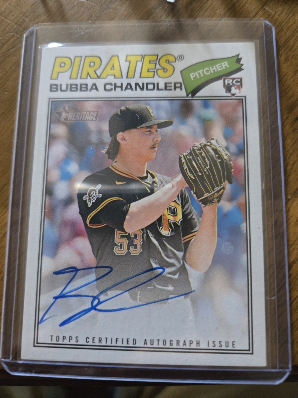 Topps 2026 Series 1 Bubba Chandler Rookie Real One Autograph Insert #283 Pirates