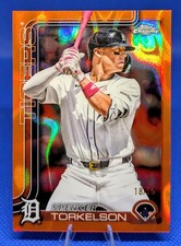 🔥2025 Topps Chrome Update - Spencer Torkelson Orange Lava /25 #USC27  Tigers🔥