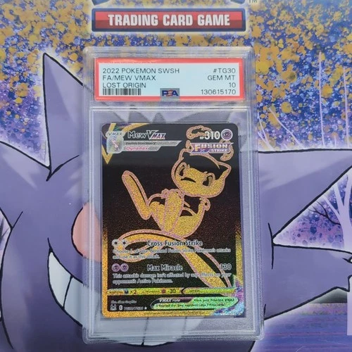 Pokémon Mew VMAX TG30/TG30 Lost Origin Trainer Gallery Secret Holo PSA 10